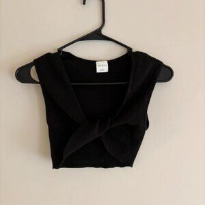 Crop knit sweater
